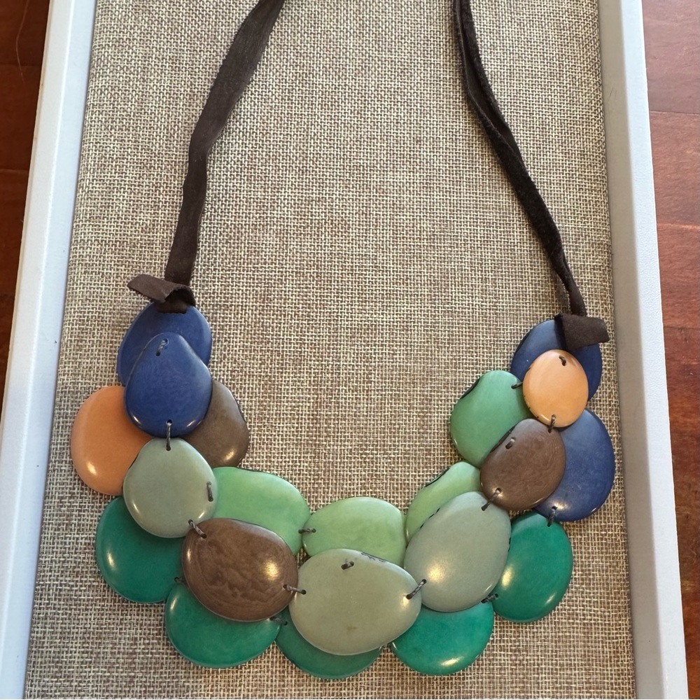 Noonday Collection Multicolor Statement Necklace … - image 1